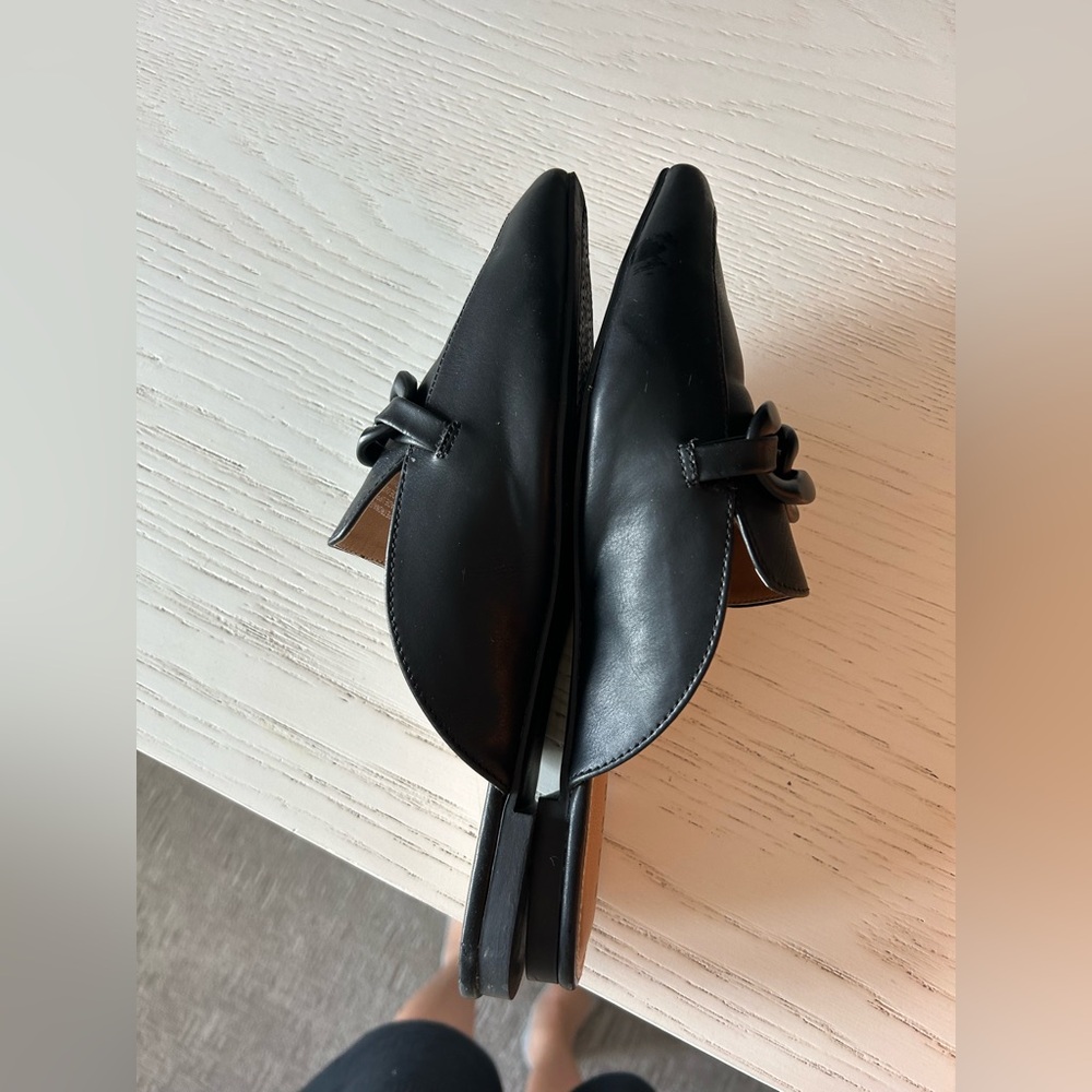 Espirit Petrona ballet flat black mule size 10 EUC - Picture 3 of 11